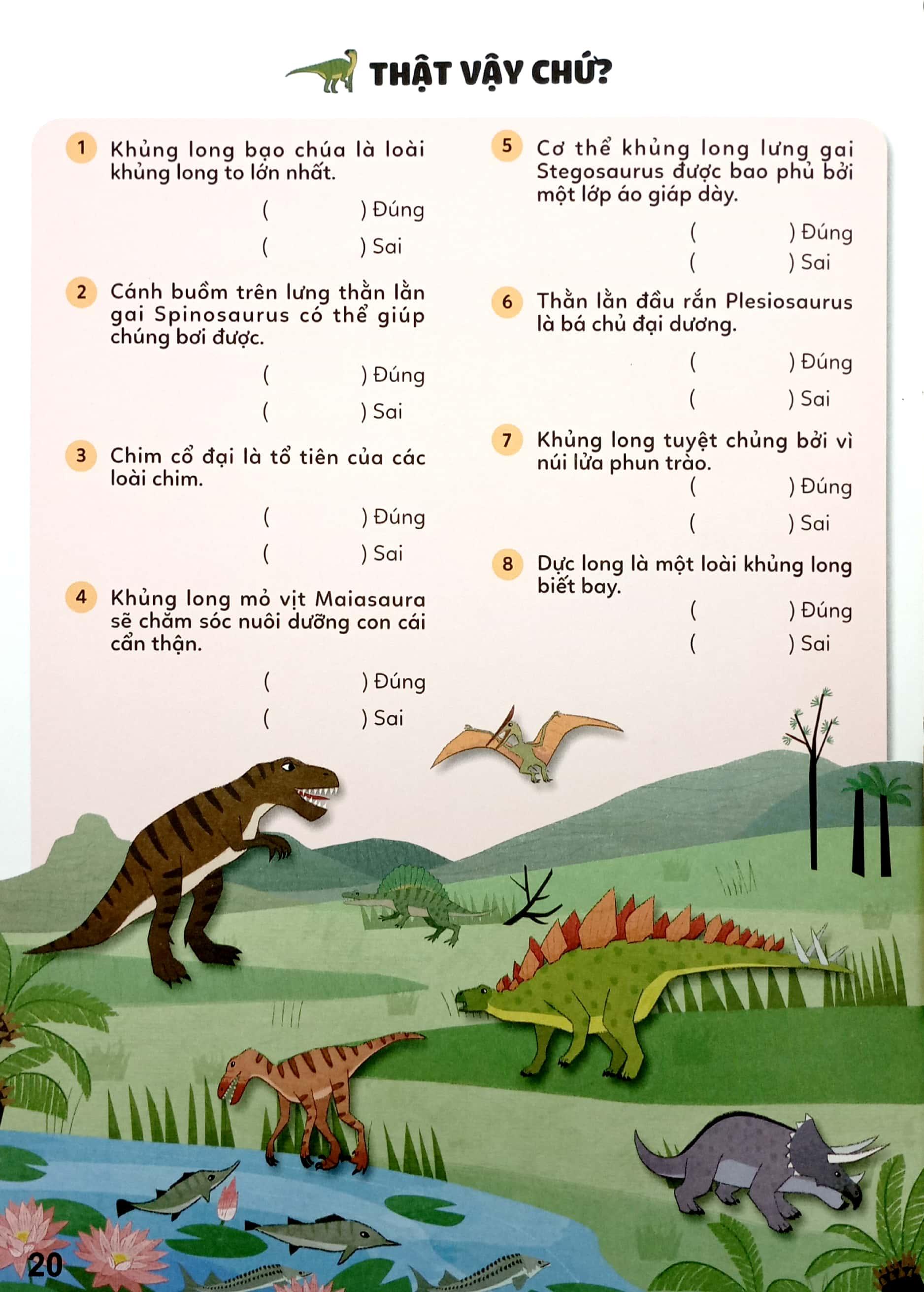 Sticker Bước Vào Thế Giới Thiên Nhiên Kỳ Thú - Tập 1 - Quay Về Kỷ Nguyên Khủng Long