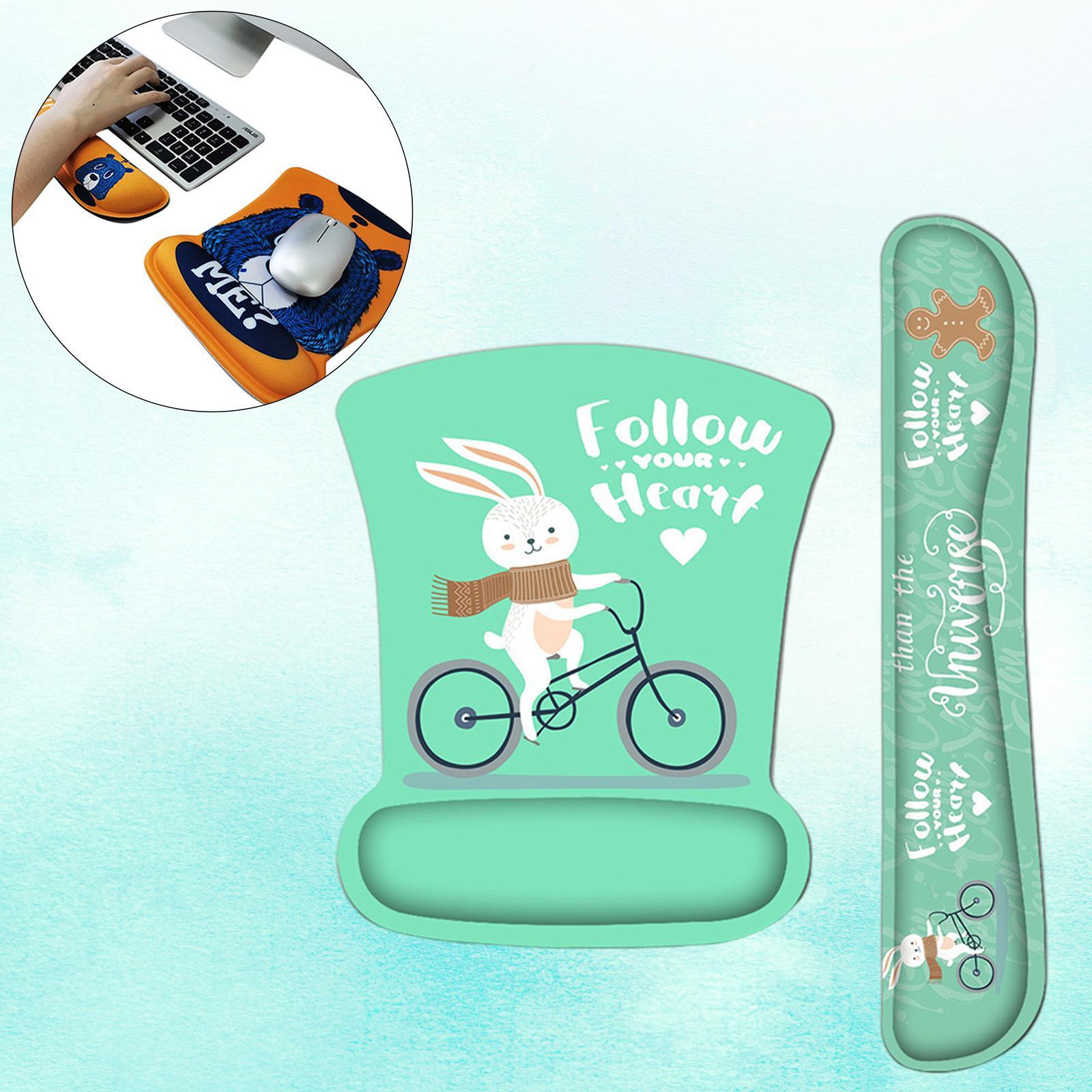 Mouse Pad Keyboard Wrist Rest For Easy Typing For Computer Home Animal