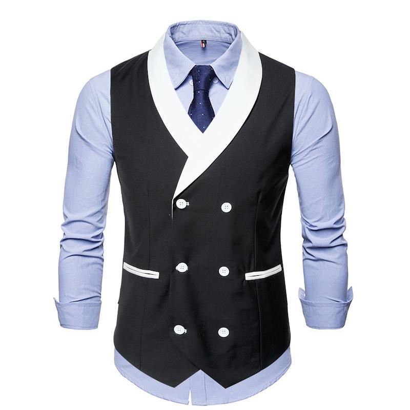 Gile Hàn Quốc,Áo Gile nam cổ vest thiết kế sang trọng lịch lãm, có đai sau lưng cách điệu trẻ trung tôn dáng Mã H66