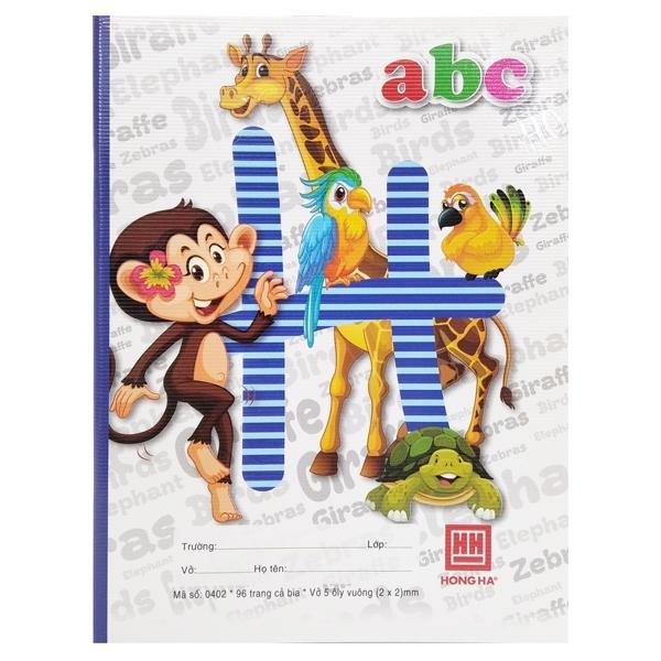 Vở Class ABC - 5 Ô Ly 96 Trang ĐL 100g/m2 - Hồng Hà 0402 (Mẫu Màu Giao Ngẫu Nhiên)