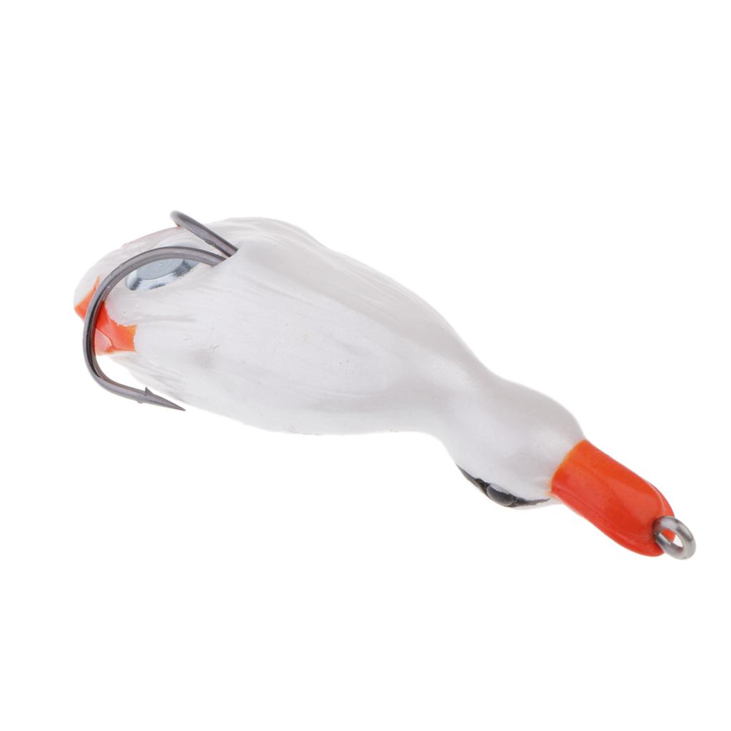 1 Piece 3D Eyes Top Water Bait Duck Lures Soft Fishing Lure Floating Swimbait Tackle 10.3x3 cm/4.1x1.2 inch