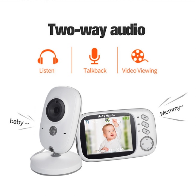 Máy báo khóc Camera Di Động Kèm Màn Hình Way VOX Night
