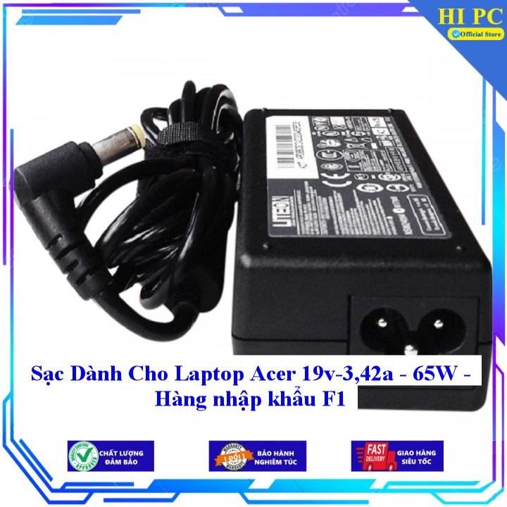 Sạc Dành Cho Laptop Acer 19v-3 42a - 65W - Kèm Dây nguồn - Hàng Nhập Khẩu