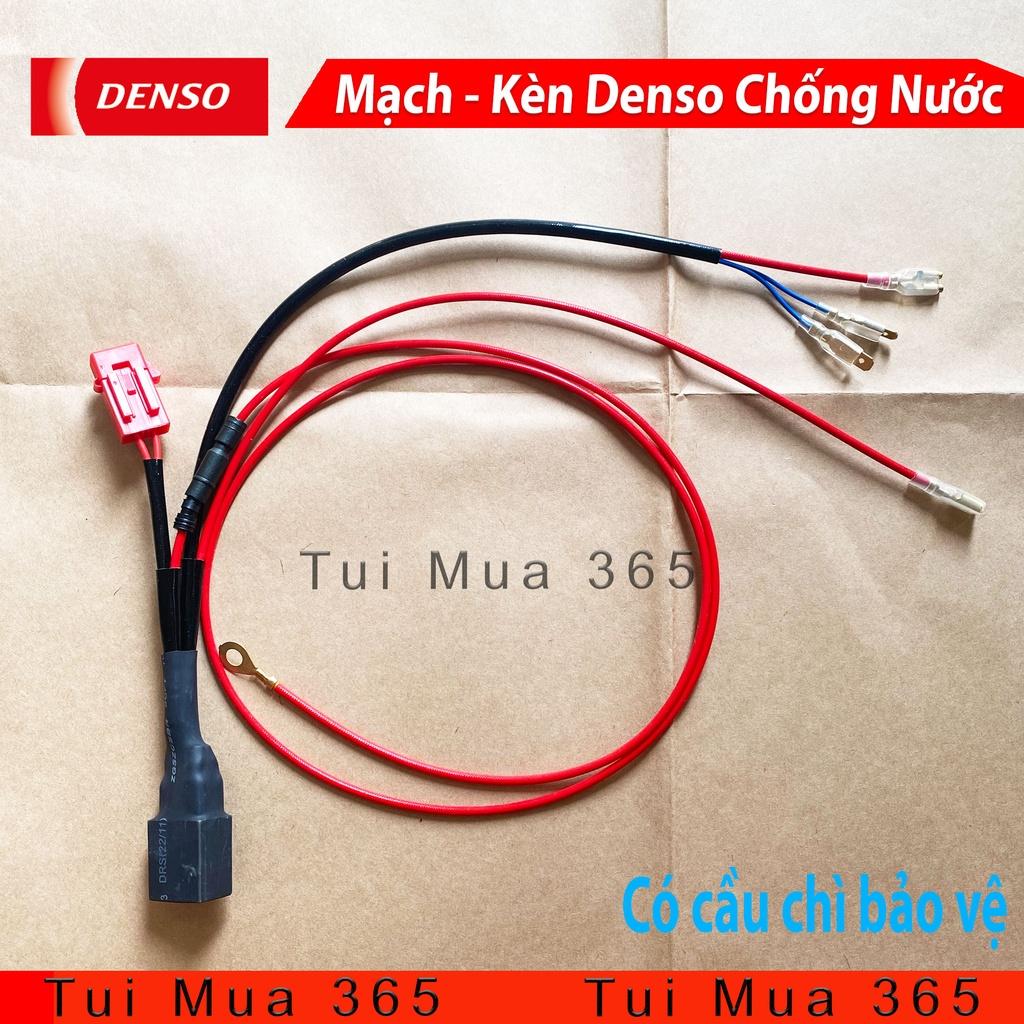 Combo Dây Mạch Relay và Kèn Sò Chống Nước Denso gắn cho xe máy ( có cầu chì )