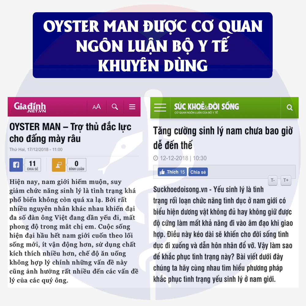 Hình ảnh Combo 3 Tinh Chất Hàu Biển OYSTER MAN Tăng Cường Sinh Lý, Cải Thiện Xuất Tinh Sớm (3 Hộp x 30 Viên)