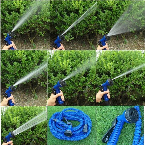 Vòi xịt nước thông minh giãn nở Magic Hose tặng kèm súng phun đa năng tưới cây rửa xe phun nước