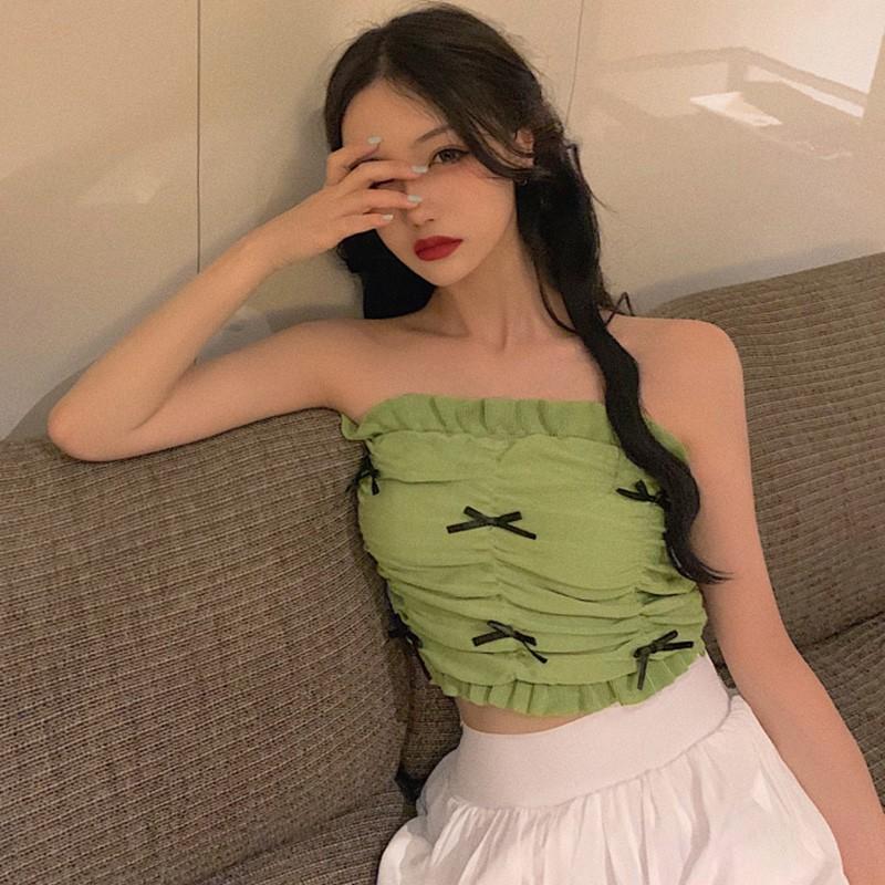 Áo Dệt Kim Dạng Ống Thời Trang Mùa Hè Quyến Rũ Cho Nữ