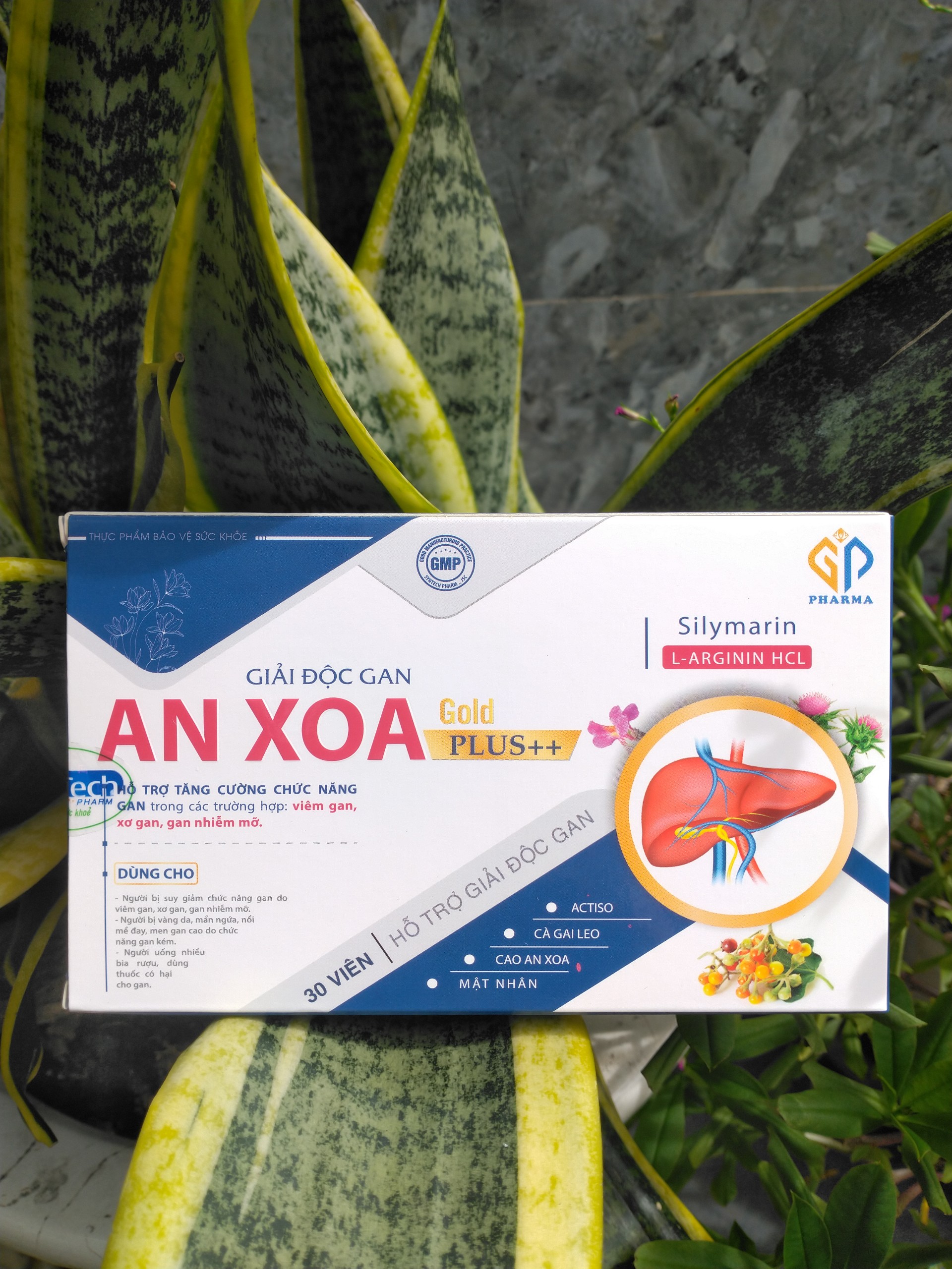 Giải Độc Gan An Xoa Gold Plus ++ Giải độc và hỗ trợ các bệnh về Gan, hộp 30 viên