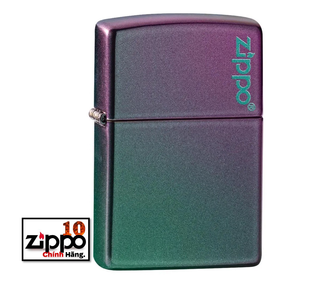 Bật lửa Zippo 49146ZL Iridescent Logo -Chính hãng 100%