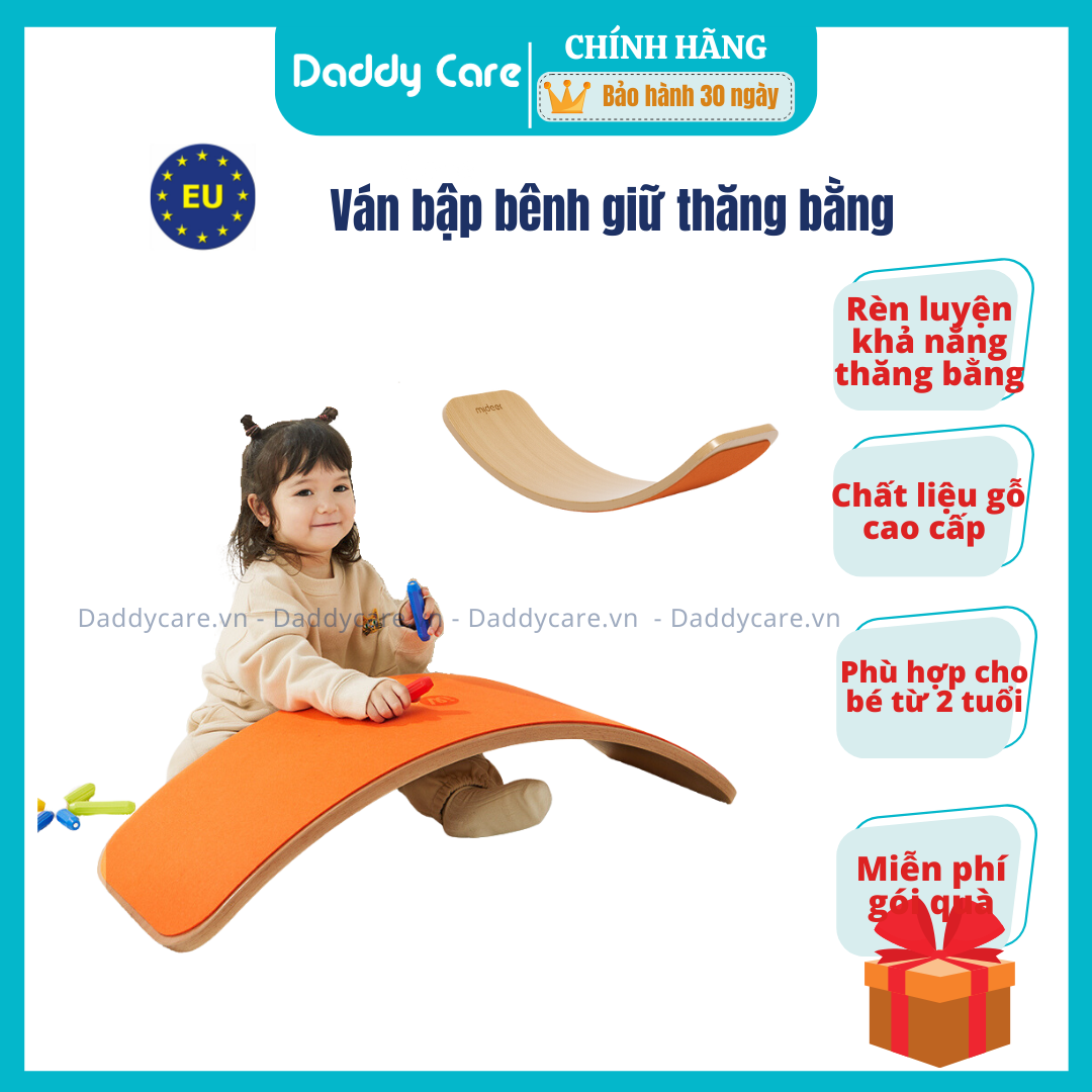 Ván thăng bằng, ván cong bập bênh Mideer Wobble Balance Board, đồ chơi cho bé 2,3,4,5,6 tuỏi