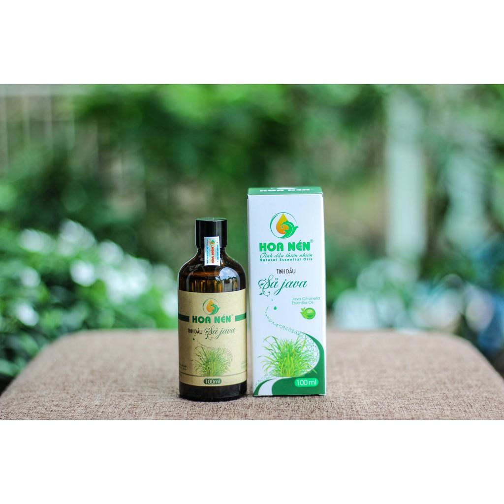 Tinh dầu Sả Java nguyên chất 100ml - Hoa Nén - Vegan - Đuổi muỗi, khử mùi