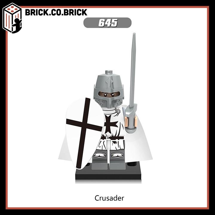 Đồ Chơi Lắp Ráp Nhân vật Minifig Lính Trung Cổ Trang bị Giáp sắt Castle Warriors X0164 0137
