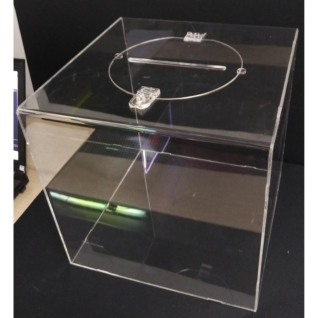 Acrylic Thùng phiếu mica, hòm thư mica, thùng thư mica, thùng bốc thăm mica, tặng ổ khóa, Nhiều kích thước
