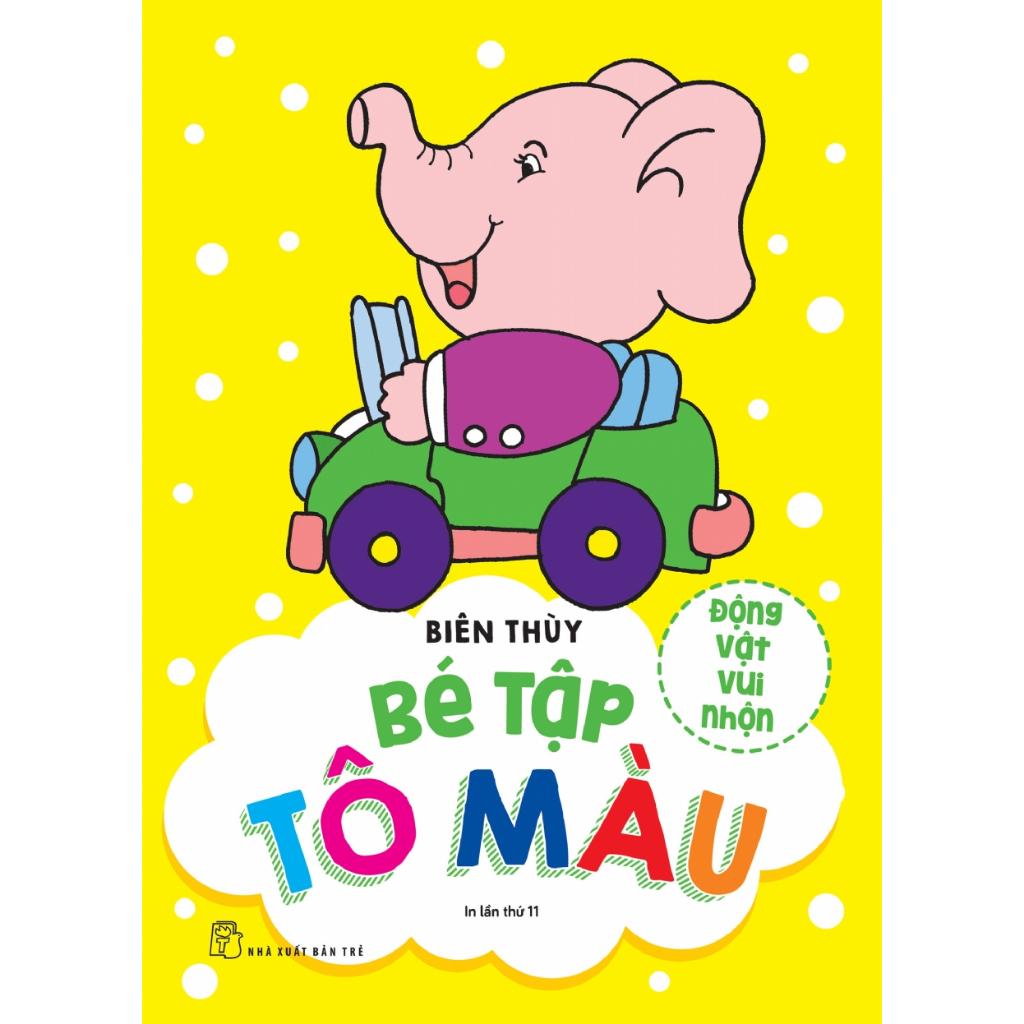 Bé Tập Tô Màu - Động Vật Vui Nhộn - Bản Quyền