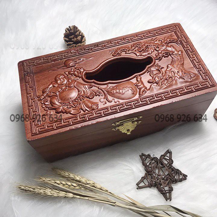 Hộp Đựng Giấy Ăn Gỗ Hương Sang Trọng Hộp giấy ăn tiện lợi cho mọi gia đình