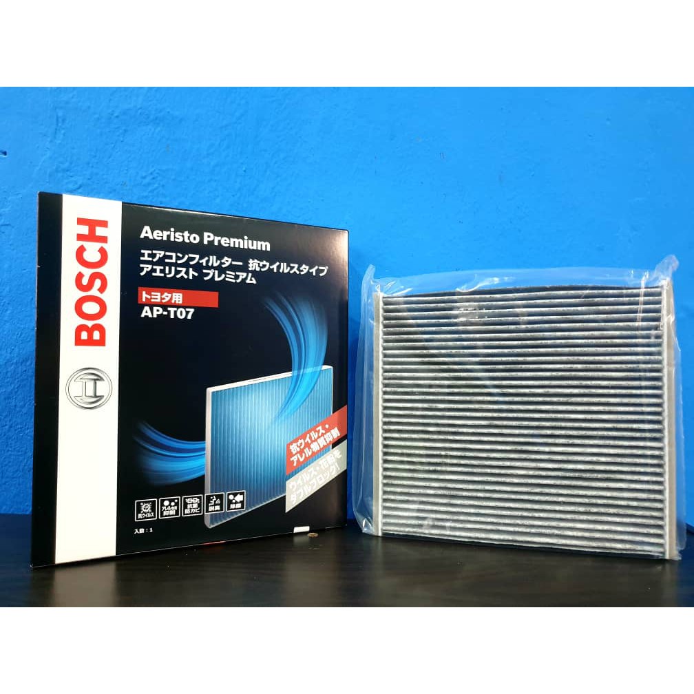 Lọc Điều Hòa Cao Cấp Có Than Hoạt Tính BOSCH Aeristo Premium 0986AF7009 | Cho xe Toyota Land Cruiser Prado, Fortuner ,Innova , Camry, Vios ; Lexus LX570 ..