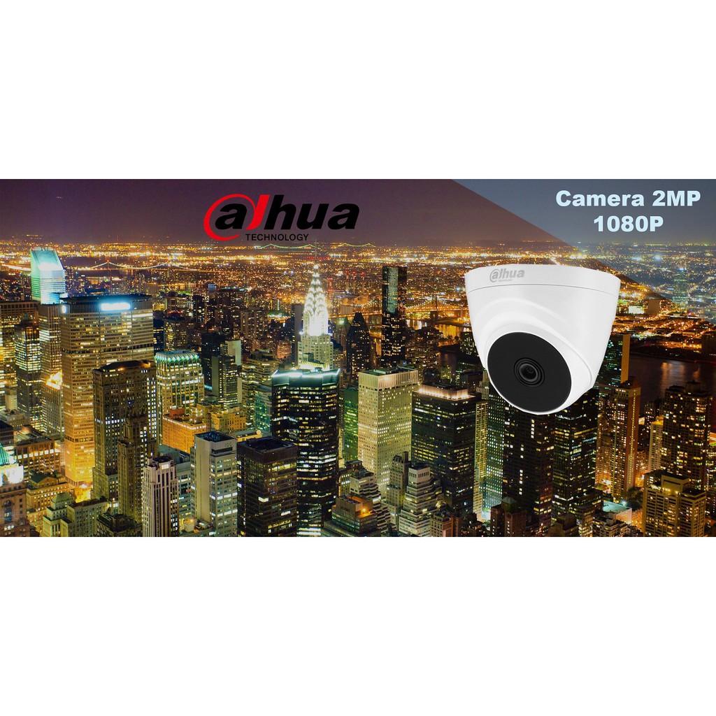 Camera an ninh Dome HDCVI hồng ngoại 2.0 Megapixel DAHUA HAC-T1A21P - HÀNG CHÍNH HÃNG