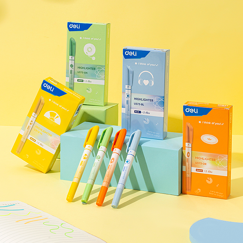 Bút Nhớ Dòng Bút Note Đánh Dấu Dòng Highlight Dạ Quang Pastel BST Limited Deli - Phù Hợp Học Sinh Văn Phòng - CU373