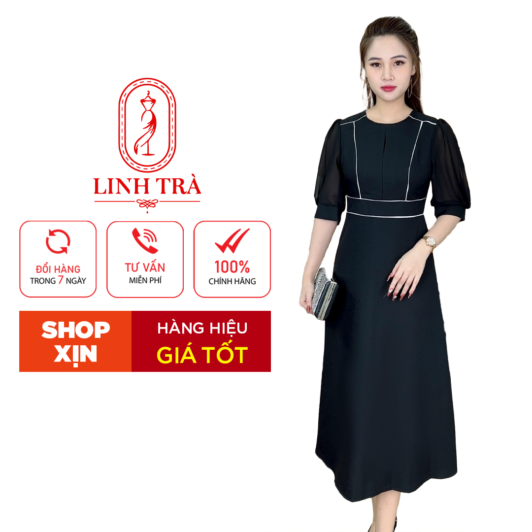Đầm Trung Niên [ Linh Trà ] (TM 564) Bigsize Màu Sắc Trẻ Trung Tươi Sáng Họa Tiết Sang Trọng Đi Làm Đi Tiệc Cho Bà Cho Mẹ