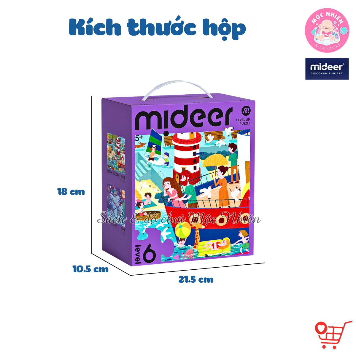 Đồ chơi xếp hình puzzle Mideer - Level 6 (02 tranh 154 và 176 mảnh ghép) - Dành cho bé từ 5 tuổi