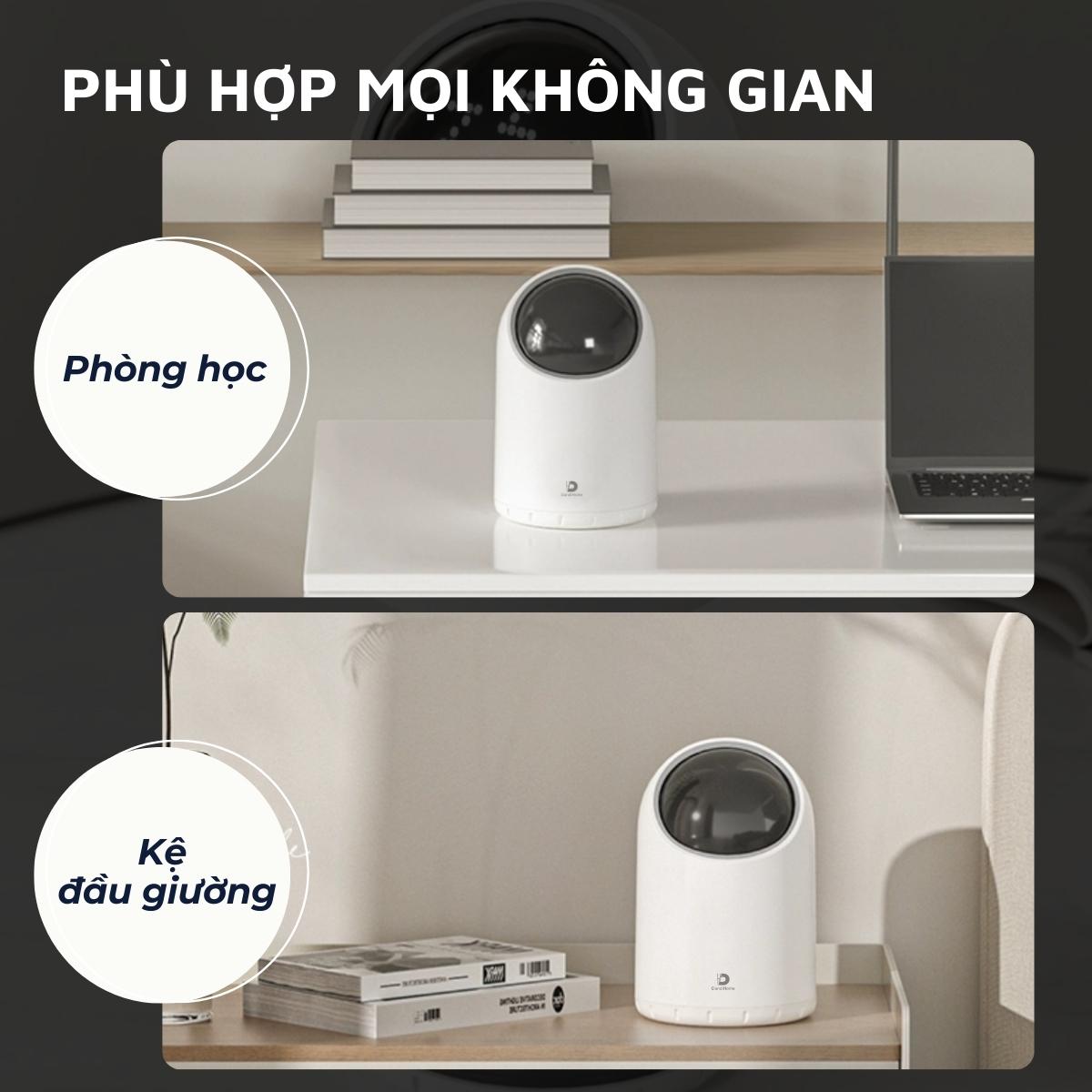 Thùng rác mini để bàn DandiHome 2 lít cảm biến tự động đóng mở