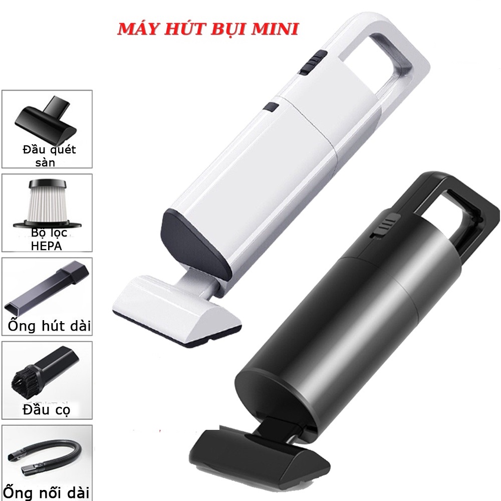 Máy hút bụi cầm tay không dây mini AIKESI bản nâng cấp siêu khỏe lực hút cực mạnh hàng cao câp mẫu mới cho ô tô nhà cửa sạch sẽ
