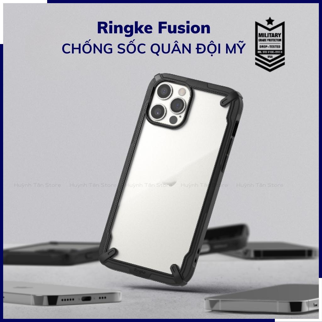 Ốp lưng ip 12 pro ip 12 RINGKE chính hãng trong suốt chống sốc FUSION X chống ố vàng phụ kiện điện thoại huỳnh tân - Hàng nhập khẩu