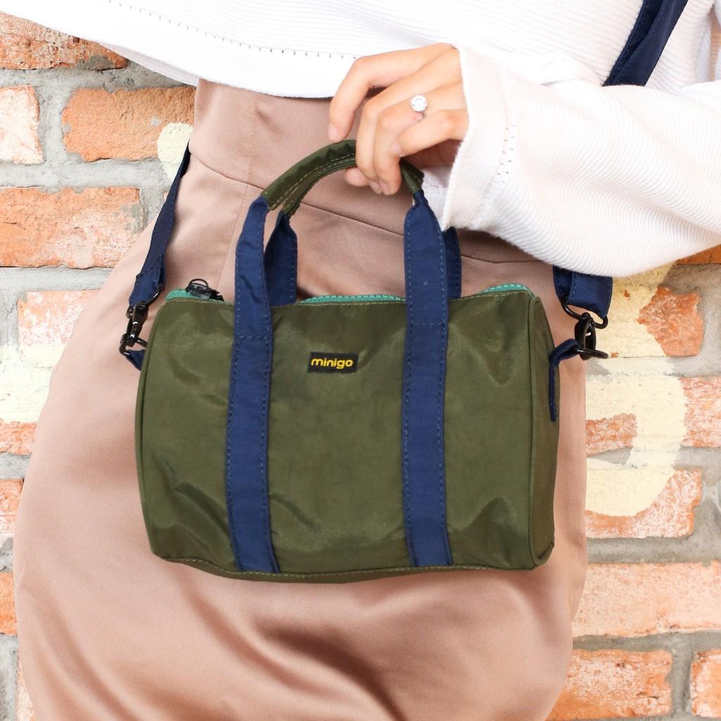 Túi Trống Đeo Chéo Mini Duffle Bag 1 Ngăn Lớn Có Dây Đeo | Thiết Kế Nhỏ Gọn Tiện Dụng Nhều Màu Trơn