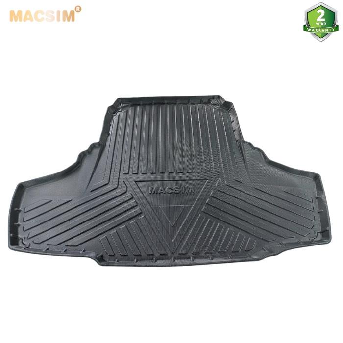 Thảm lót cốp xe ô tô Lexus GS 2012-2018 chất liệu TPV thương hiệu Macsim màu đen hàng loại 2