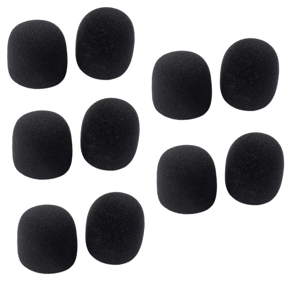 10pcs/  Handheld Stage Microphone Windscreen Soft Foam Mic Cover