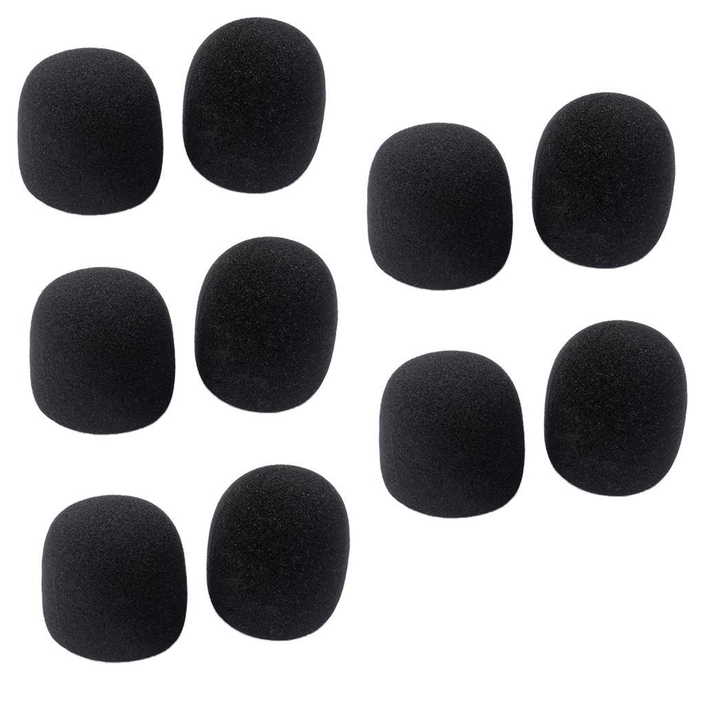 10pcs/ Handheld Stage Microphone Windscreen Soft Foam Mic Cover