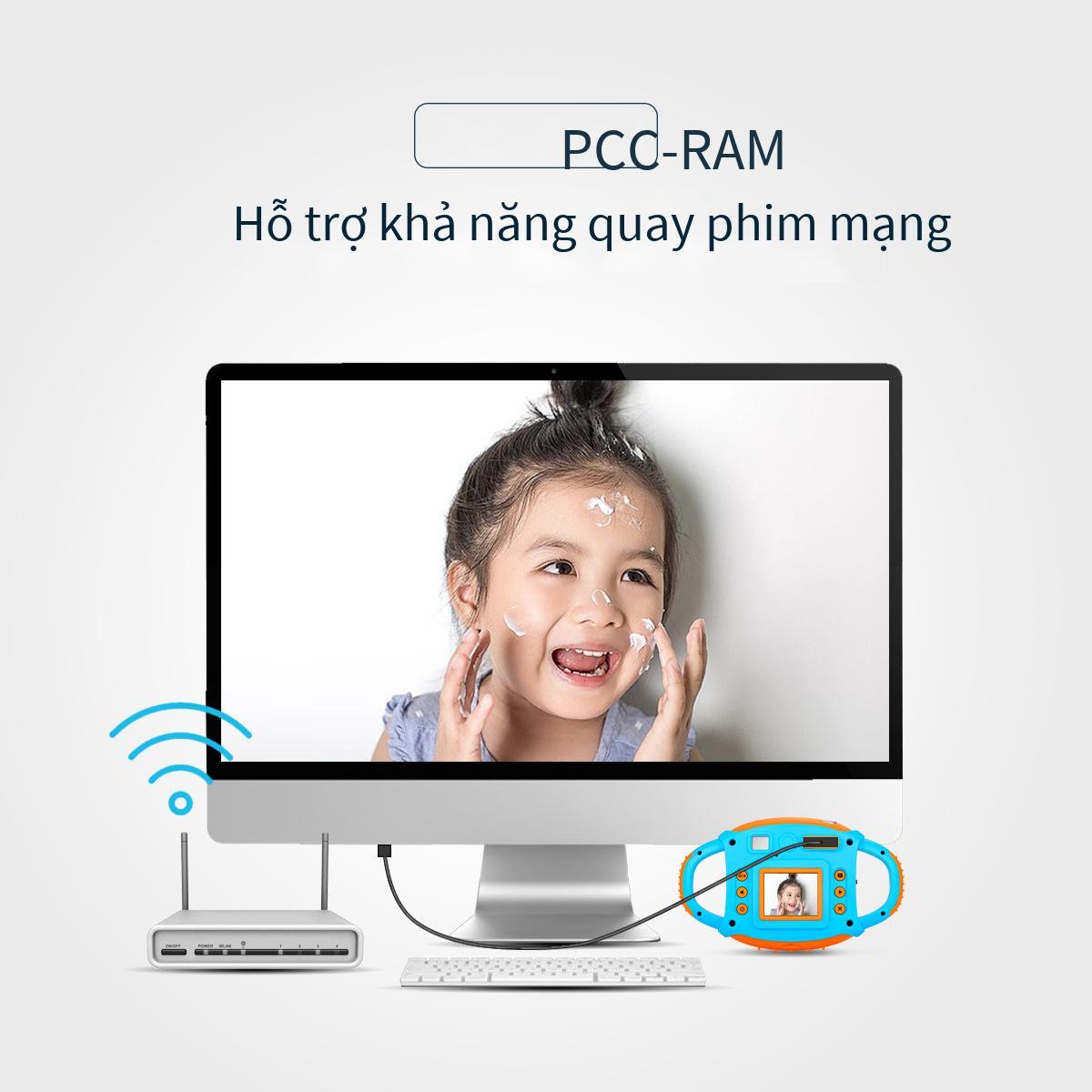 Giá tốt nhất AMKOV máy ảnh trẻ em phim hoạt hình mini keo mềm máy ảnh trẻ em máy ảnh kỹ thuật số máy ảnh trẻ em