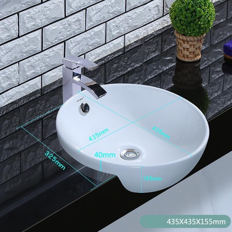 CHẬU LAVABO BÁN ÂM BÀN KB 068