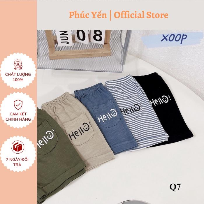 Sét 5 quần cotton xược XOOP có túi, lật lai cho bé ( cân nặng từ 10-20kg) Q7 Shop Phúc Yến