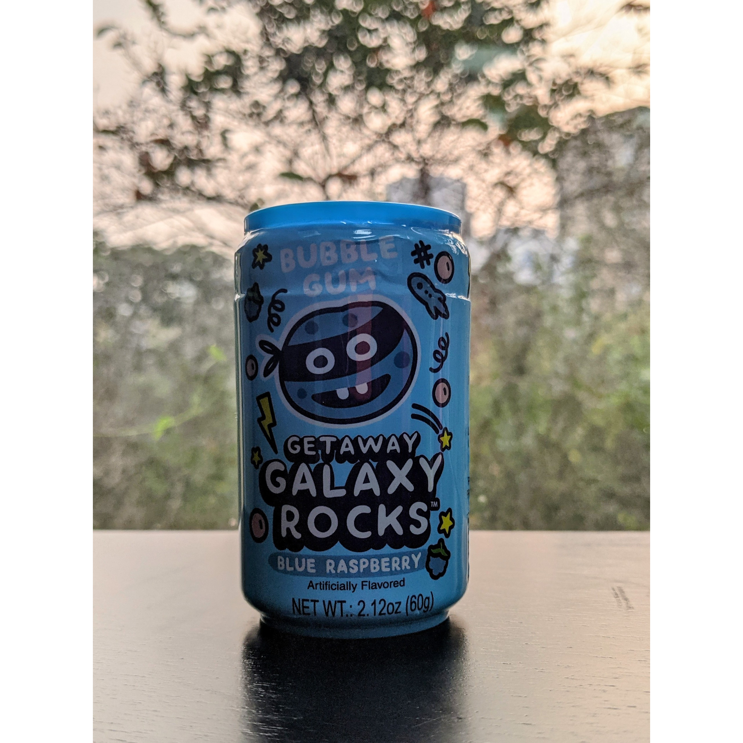 Kẹo cao su Galaxy Rocks vị mâm xôi xanh