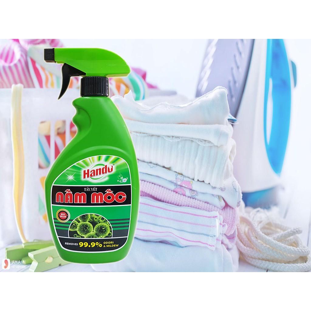 Tẩy nấm mốc quần áo - sàn- tường nhà 500ml Hando