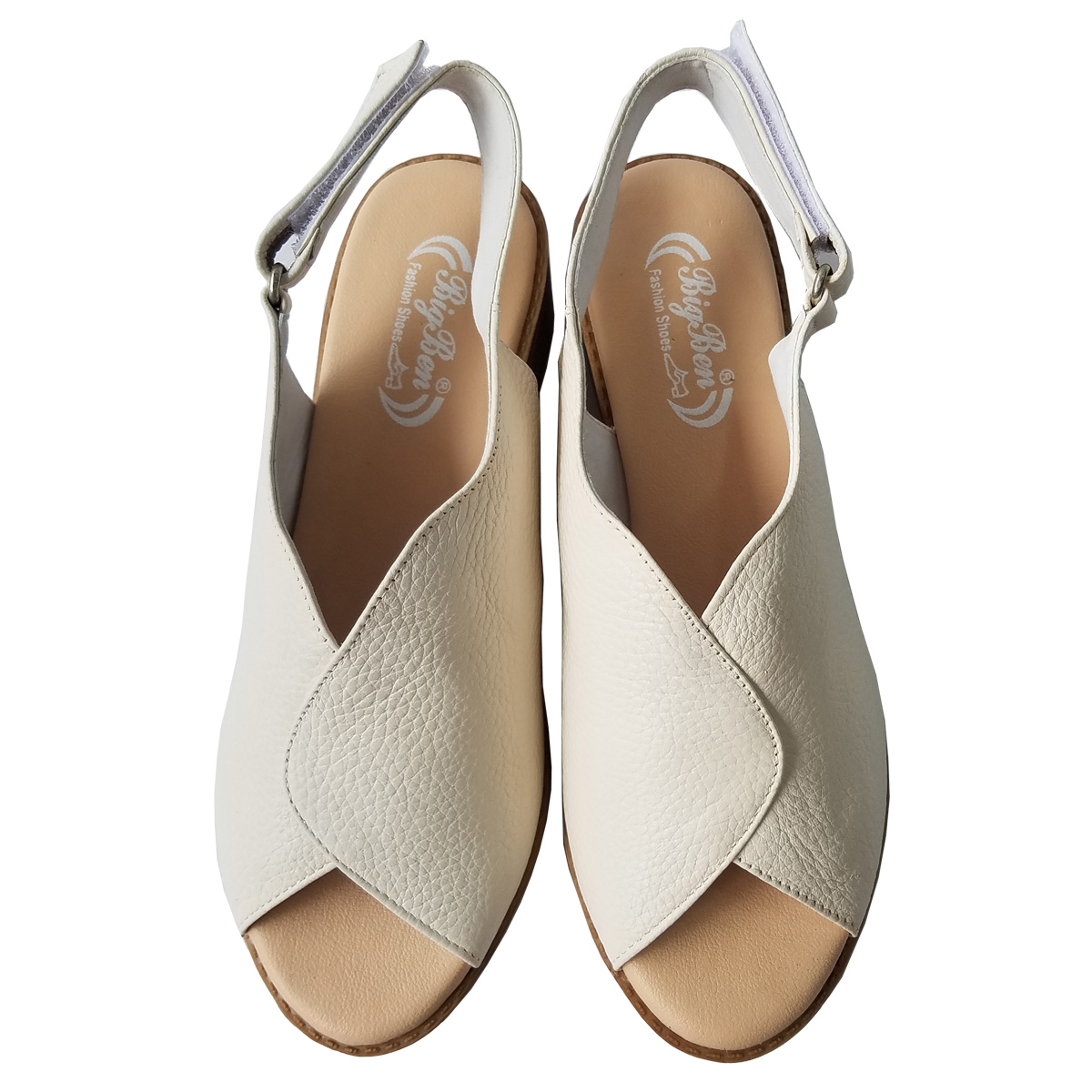 Giày Sandal Cao Gót Da Bò BIGGBEN Cao 4 Phân SDCG151