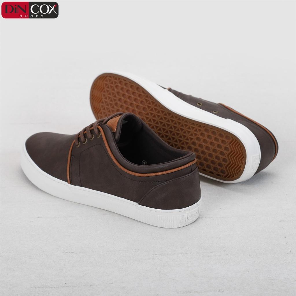 Giày Sneaker Da Nam DINCOX C03 Khí Chất Lịch Thiệp Brown