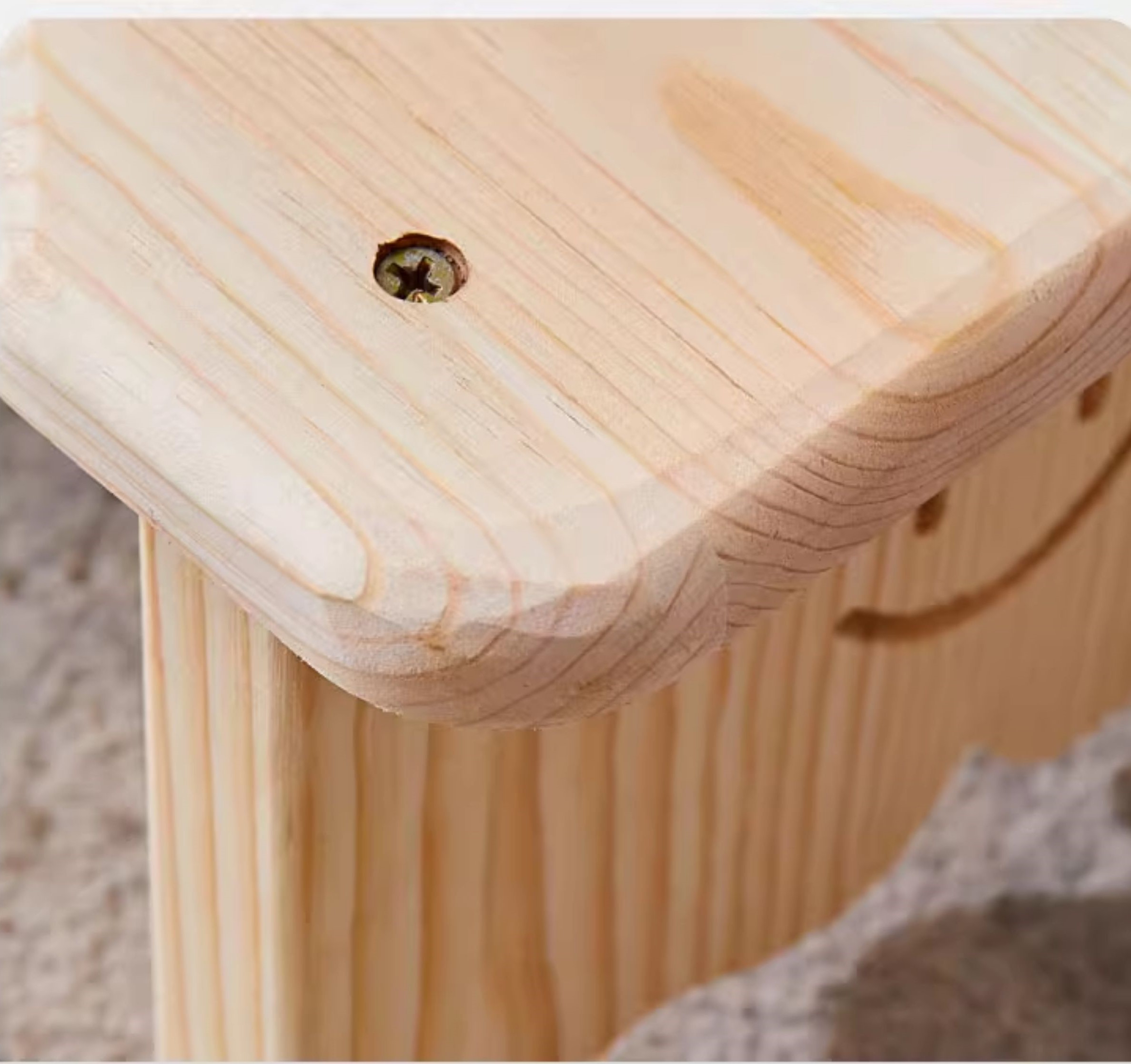 Ghế Gỗ kê chân đi toilet tạo góc nghiêng 35 độ dễ dàng đi vệ sinh hơn Chất liệu Gỗ tự nhiên Chắc Chắn