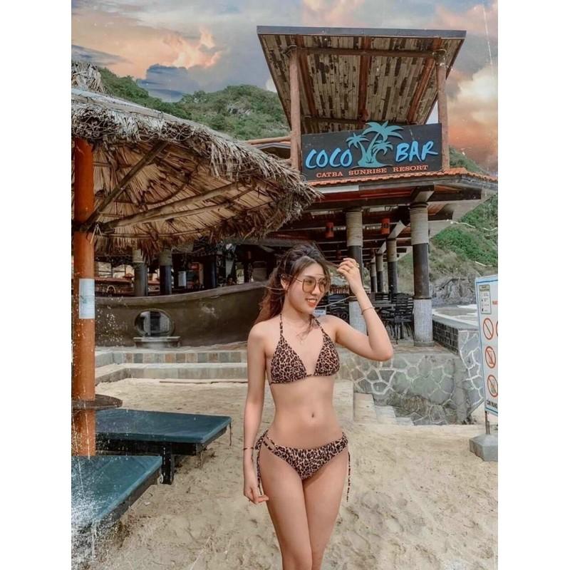 Đồ bơi bikini da beo siêu hot