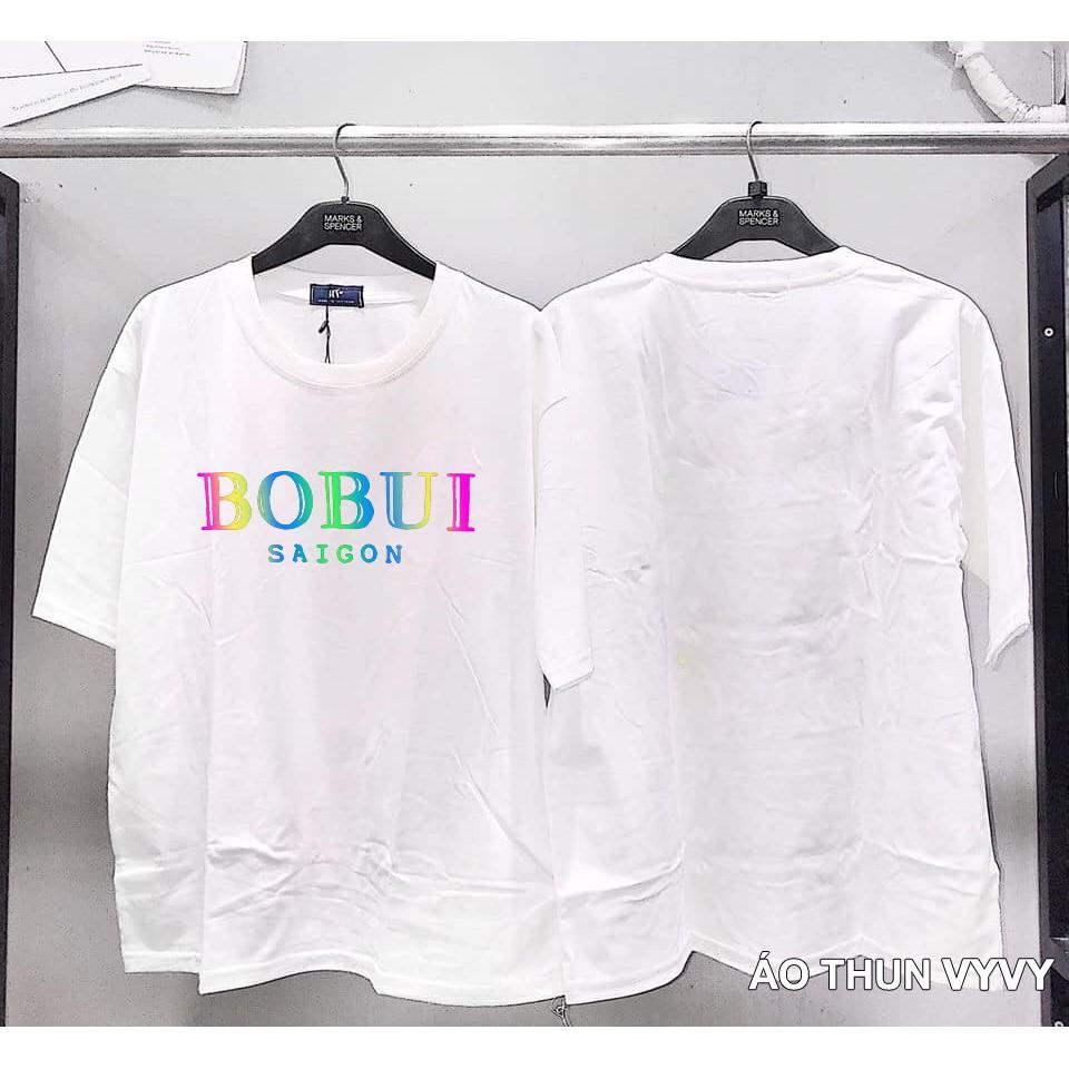 Áo Thun Phản Quang BOBUI Cotton 75% Form Rộng Unisex Nam Nữ Rẻ Đẹp KIS OFFICIAL