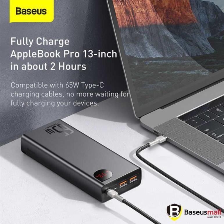 Pin sạc dự phòng Baseus Adaman Digital Display Quick Charge 20000mAh 65W - Hàng chính hãng