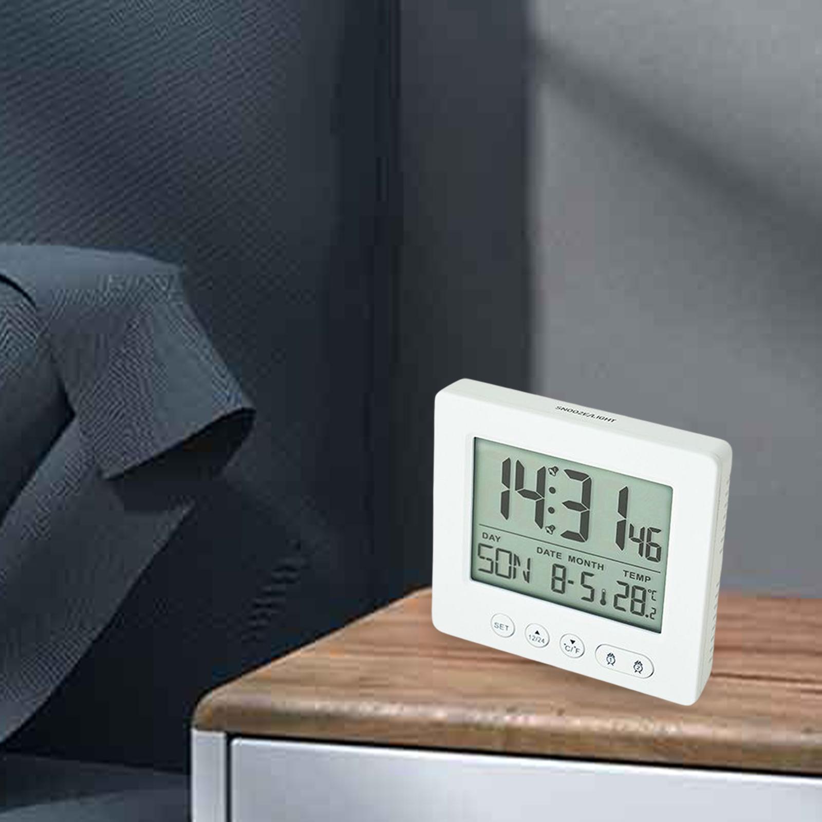 Multifunctional Digital Clock, Time Week Date Temperature Display Modern Night Light Table Clocks for Decorations Shop Dining Room Home