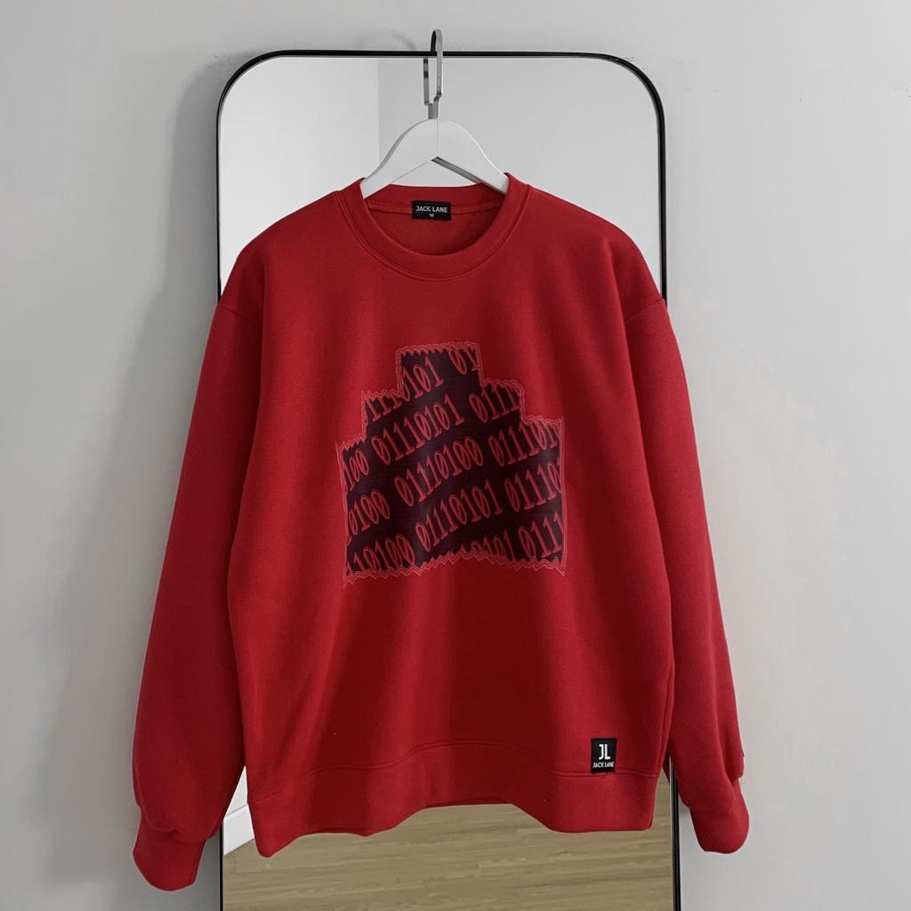 Áo Sweater JL Oversize 01110, JACKLANE, Áo nỉ chui đầu Unisex Jack Lane