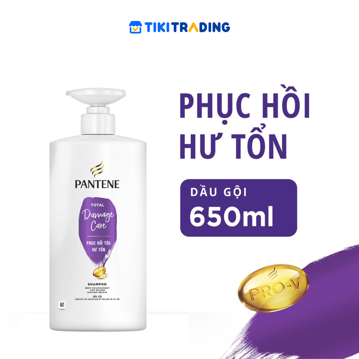 Dầu Gội Chăm Sóc Tóc Hư Tổn Pantene - 650ml
