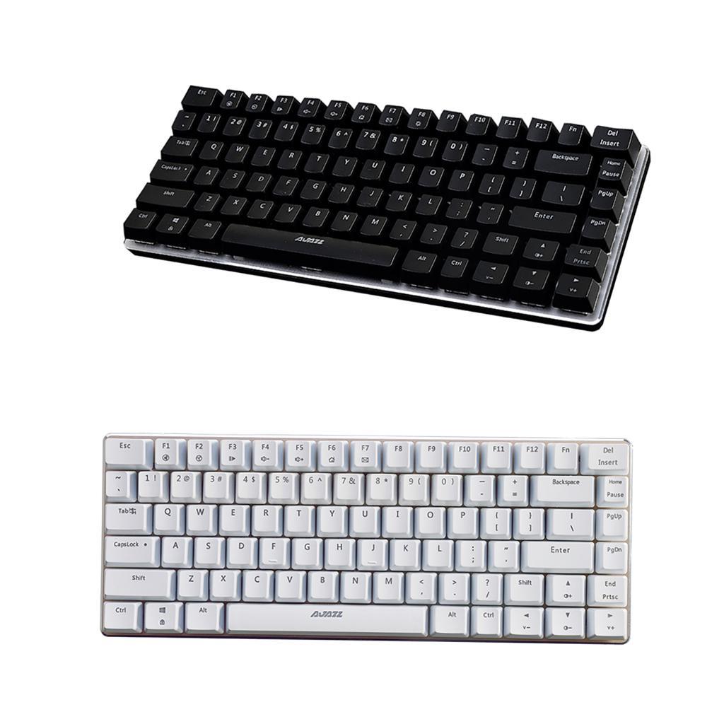 Gaming Keyboard Wired Black-switch Mechanical Keyboard 82-Keys