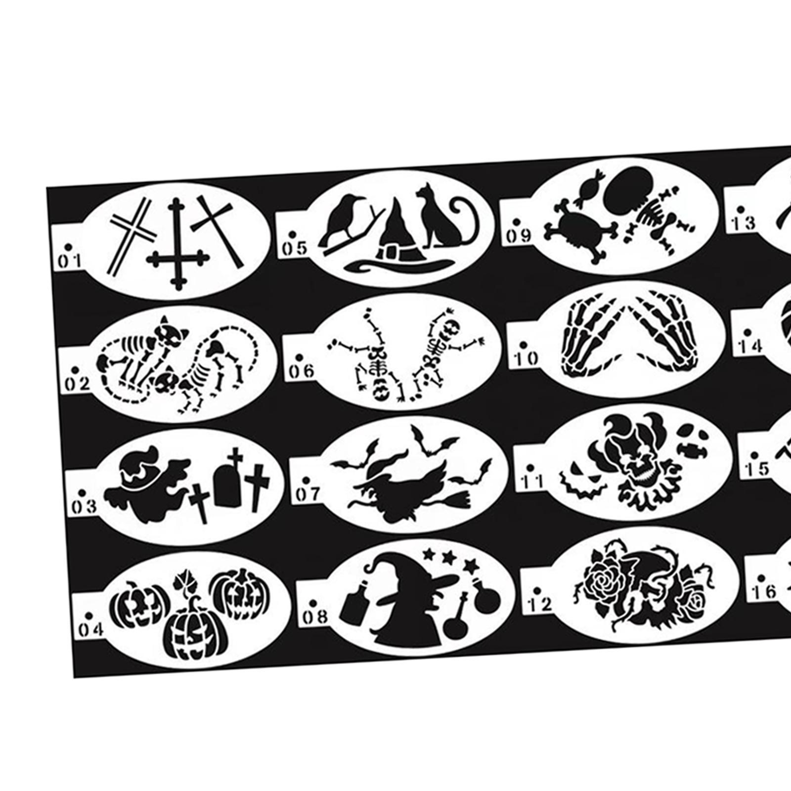 Face Paint Stencils Set for Children Adult DIY Party Supplies Painting