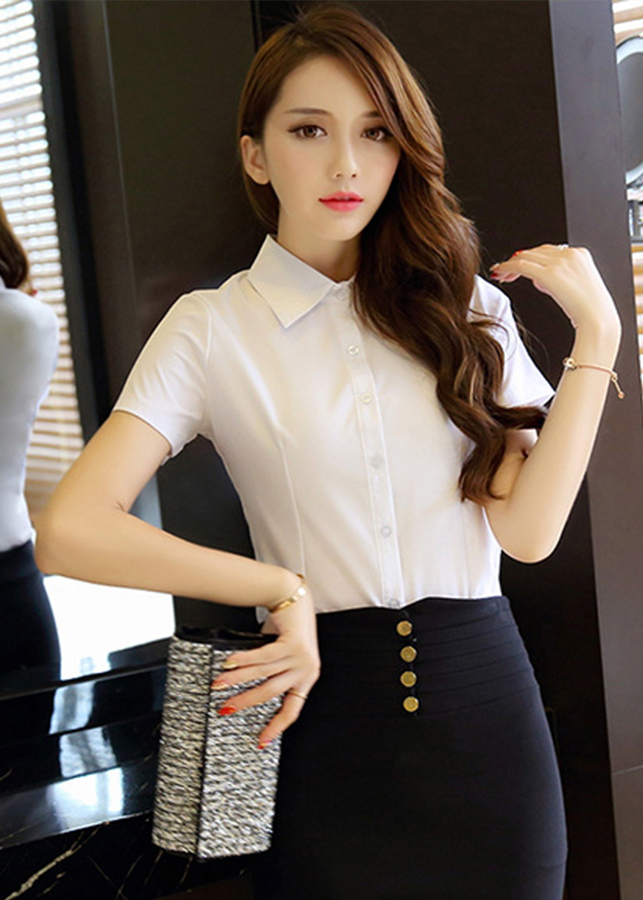 Sơ mi nữ công sở ngắn tay 25
