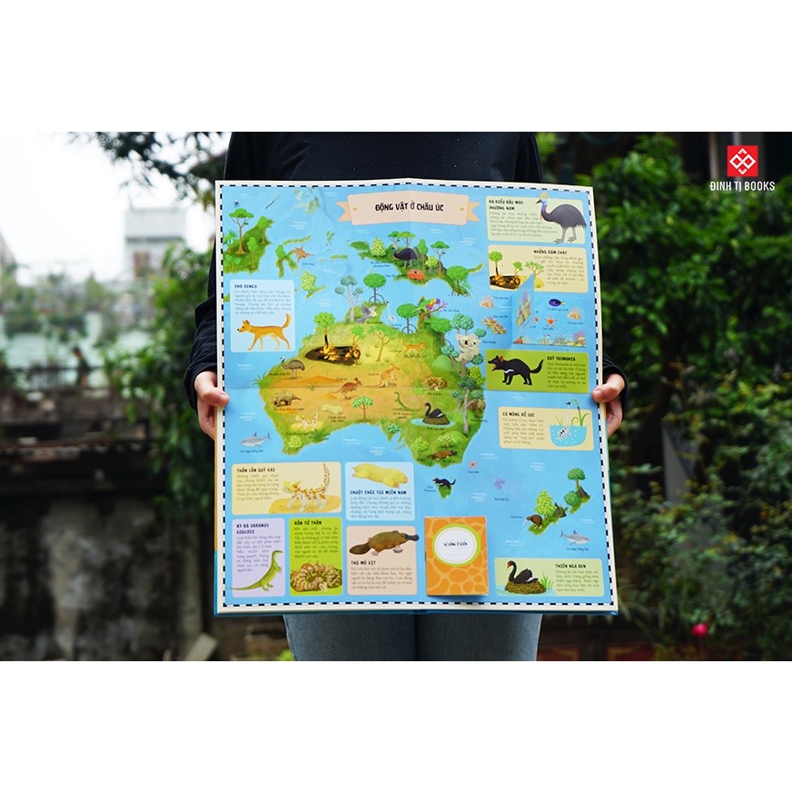 Sách Atlas Động Vật – Khám Phá Thế Giới Động Vật – Đinh Tị Books