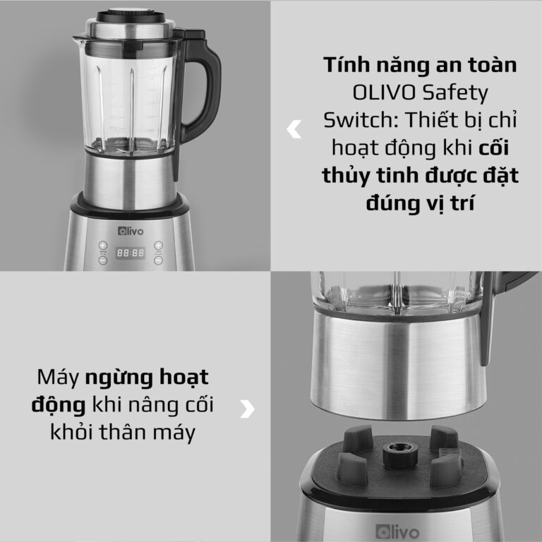 Máy Nấu Sữa Hạt, Máy Làm Sữa Hạt OLIVO X20 Thương Hiệu Mỹ, 12 Chương Trình Nấu Cài Sẵn Dung Tích 1.75 Lít Công Suất 800 W - Hàng Chính Hãng